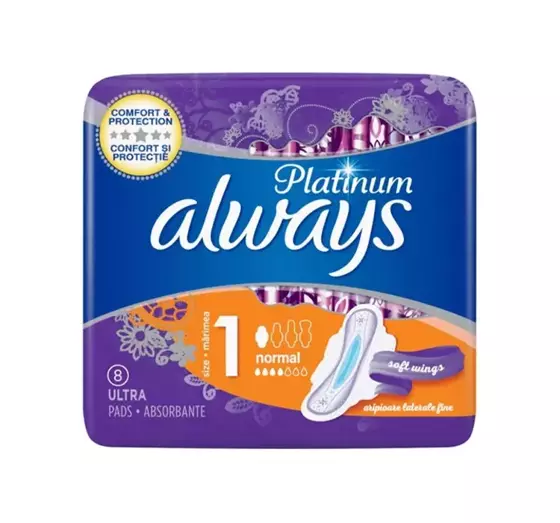 ALWAYS PLATINUM DAMENBINDEN MIT FLÜGELN 1 NORMAL 8 STÜCK