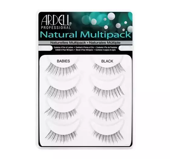 ARDEL NATURAL BABIES MULTIPACK 4 X WIMPERN BLACK SCHWARZ 