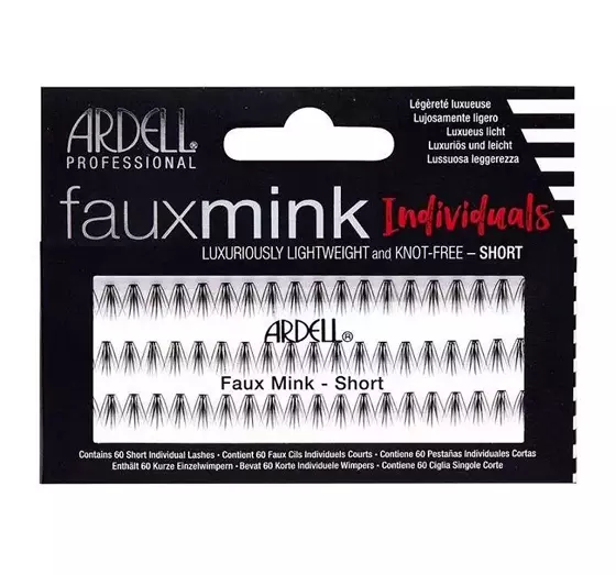 ARDELL FAUX MINK INDIVIDUALS KÜNSTLICHE WIMPERNBÜSCHEL SHORT 60 STÜCK