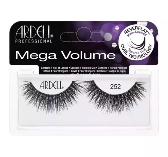 ARDELL MEGA VOLUME KÜNSTLICHE WIMPERN 252 SCHWARZ BLACK