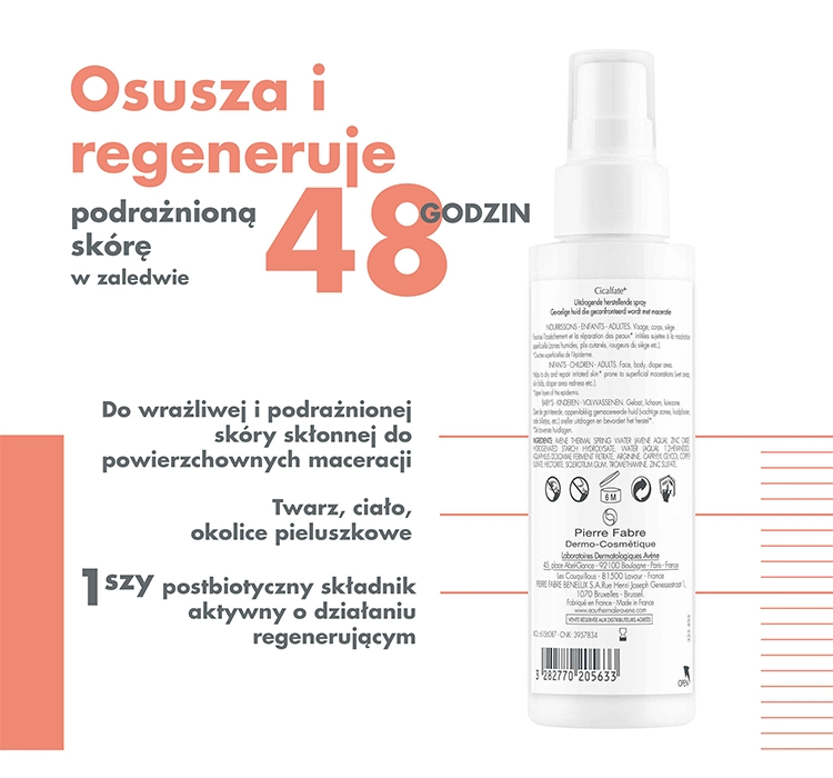 AVENE CICALFATE+ TROCKNENDES REGENERATIONSSPRAY FÜR DIE GANZE FAMILIE 100ML