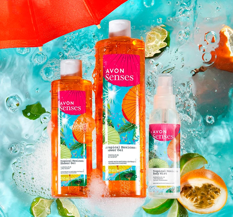 AVON SENSES BODY MIST KÖRPERSPRAY TROPICAL MEXICANA 100ML