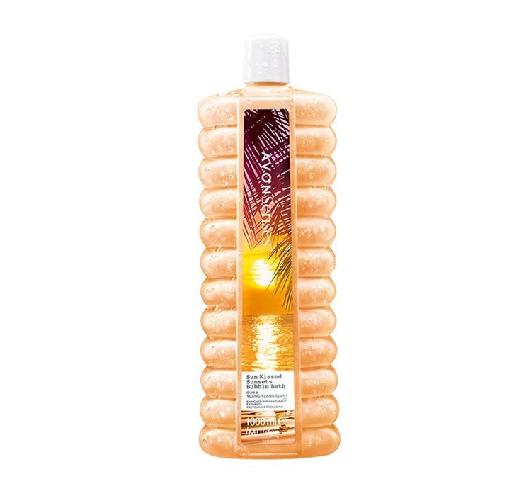 AVON SENSES BUBBLE BATH BADEZUSATZ SUN KISSED SUNSETS 1000ML