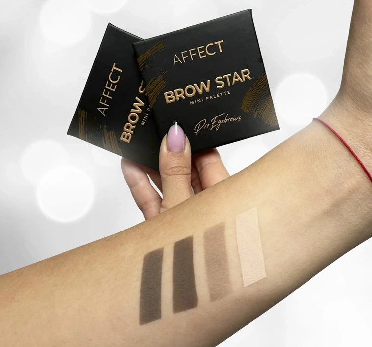 Affect Brow Star Mini-Palette mit gepressten Augenbrauenschatten 4x2g