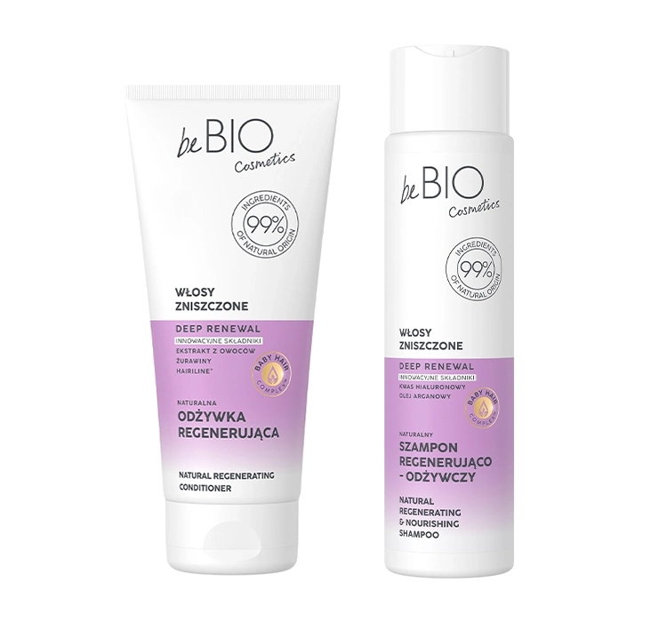 BEBIO SET SHAMPOO UND SPÜLUNG FÜR STRAPAZIERTE HAARE