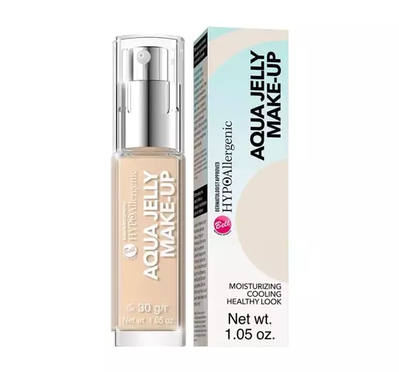 BELL HYPOALLERGENIC AQUA JELLY MAKE UP FLÜSSIGE GEL-FOUNDATION 03 CREAMY NATURAL 30G