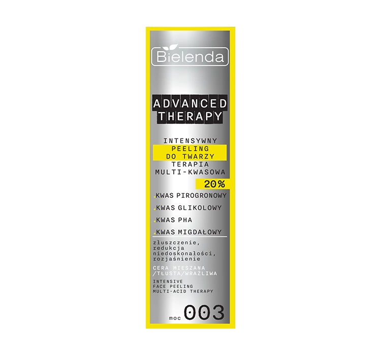 BIELENDA ADVANCED THERAPY INTENSIVES GESICHTSPEELING MULTISÄURE-THERAPIE 20% 30ML