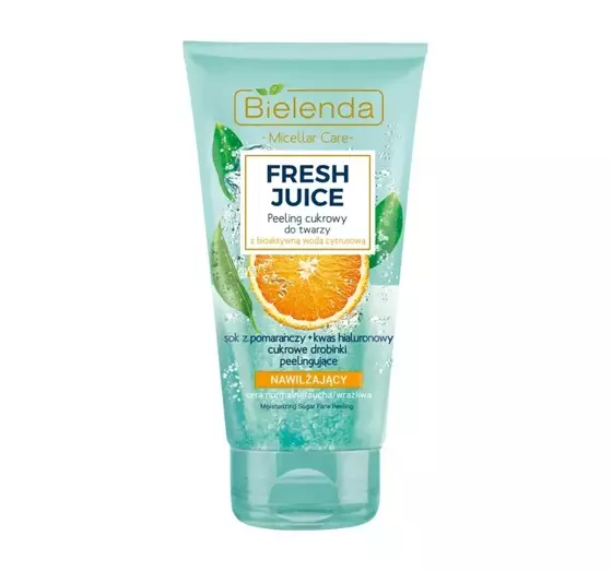 BIELENDA FRESH JUICE FEUCHTIGKEITSSPENDENDES ZUCKERPEELING ORANGE 150G