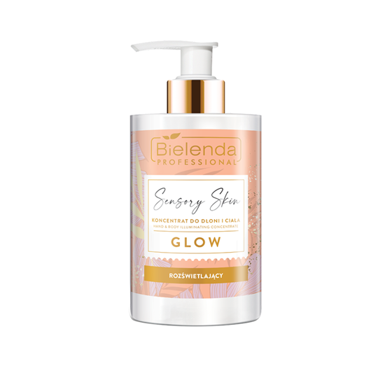 BIELENDA PROFESSIONAL SENSORY SKIN AUFHELLUNGSKONZENTRAT FÜR HÄNDE UND KÖRPER GLOW 300ML