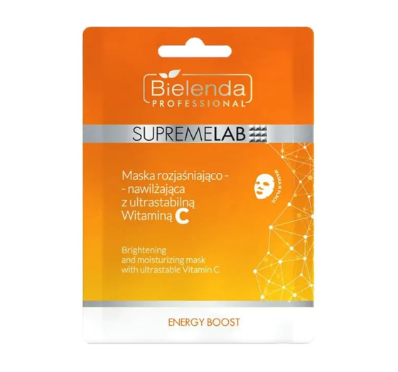 BIELENDA PROFESSIONAL SUPREMELAB ENERGY BOOST AUFHELLEND-FEUCHTIGKEISSPENDENDE GESICHTSMASKE