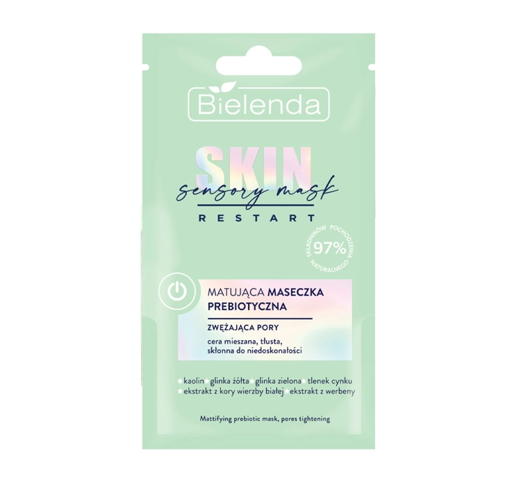 BIELENDA SKIN RESTART SENSORY MASK MATTIERENDE PROBIOTSCHE GESICHTSMASKE 8G