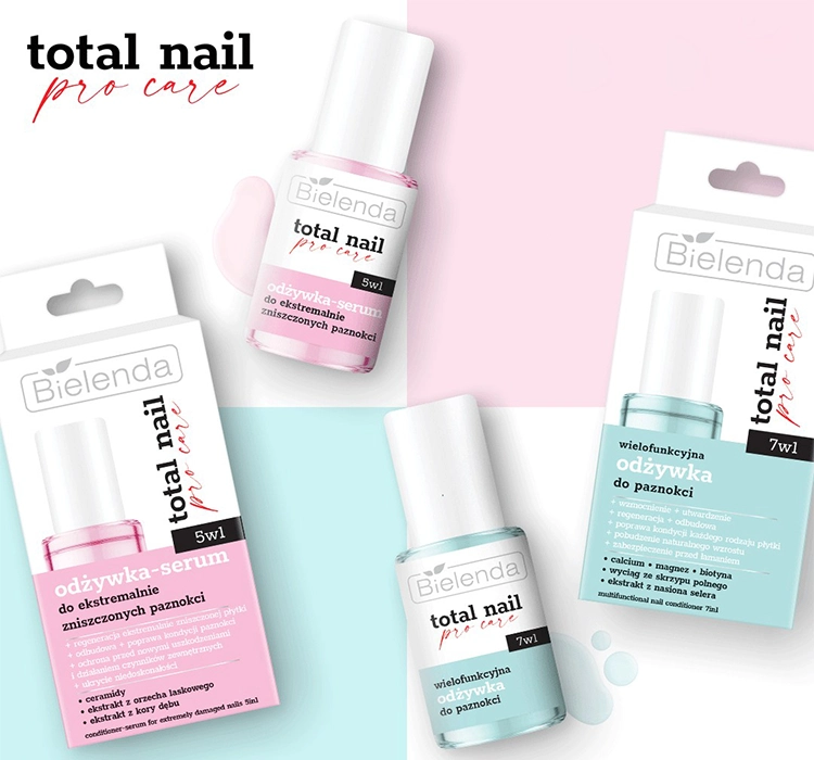 BIELENDA TOTAL NAIL PRO CARE CONDITIONER-SERUM FÜR EXTREM BESCHÄDIGTE NÄGEL 5IN1 10ML