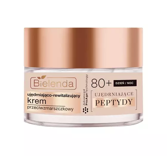 BIELENDA UJĘDRNIAJĄCE PEPTYDY STRAFFENDE PEPTIDE ANTI FALTEN CREME FÜR TAG UND NACHT 80+ 50ML