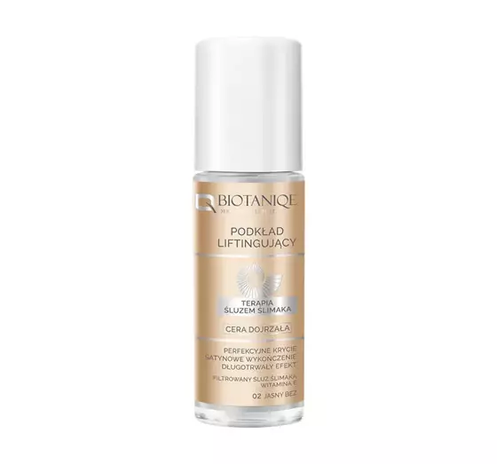 BIOTANIQE SCHNECKENSCHLEIMTHERAPIE STRAFFENDE FOUNDATION FÜR REIFE HAUT 02 HELLES BEIGE 30ML