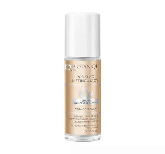 BIOTANIQE SCHNECKENSCHLEIMTHERAPIE STRAFFENDE FOUNDATION FÜR REIFE HAUT 03 GOLDEN BEIGE 30ML