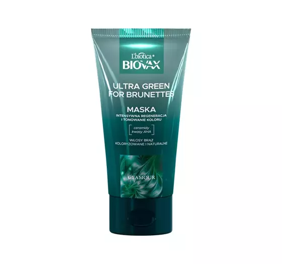 BIOVAX GLAMOUR ULTRA GREEN FOR BRUNETTES HAARMASKE 150ML