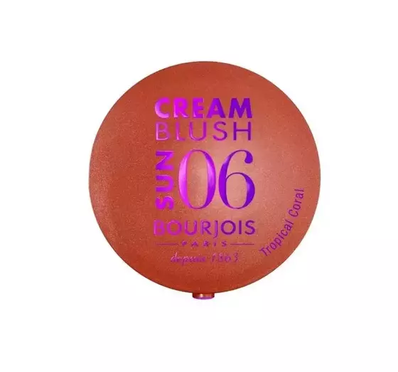 BOURJOIS CREAM BLUSH ROUGE CREME TROPICAL CORAL 06