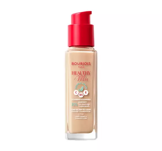 BOURJOIS HEALTHY MIX CLEAN FOUNDATION 51W LIGHT VANILLA 30ML