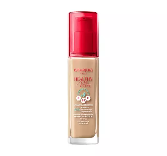 BOURJOIS HEALTHY MIX CLEAN FOUNDATION 52.2W GOLDEN BEIGE 30ML