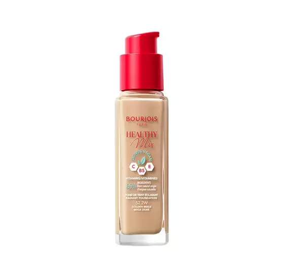 BOURJOIS HEALTHY MIX CLEAN FOUNDATION 52.2W GOLDEN BEIGE 30ML