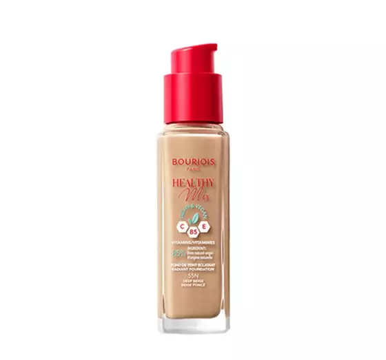 BOURJOIS HEALTHY MIX CLEAN FOUNDATION 55N DEEP BEIGE 30ML