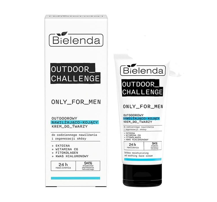 Bielenda Only For Men Outdoor Challenge Feuchtigkeitsspendende Beruhigungscreme für Gesicht 50ml