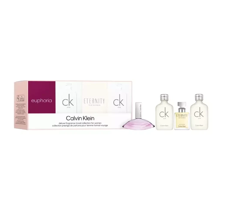 CALVIN KLEIN DELUXE FRAGRANCE TRAVEL COLLECTION FOR WOMEN PARFÜMSET