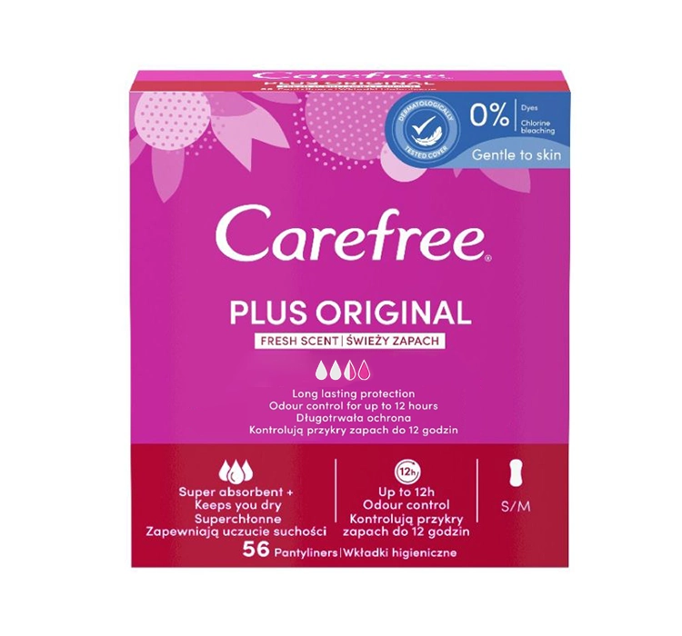 CAREFREE PLUS ORIGINAL FRESH SCENT SLIPEINLAGEN 56 STÜCK