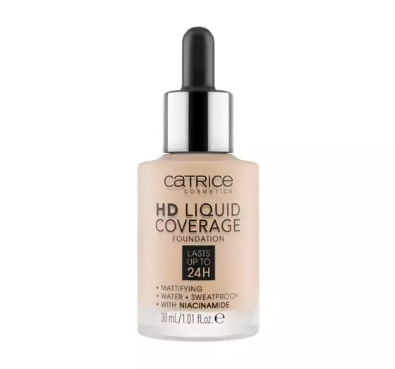 CATRICE HD LIQUID COVERAGE FOUNDATION 010 LIGHT BEIGE 30 ML