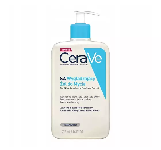 CERAVE SA GLÄTTUNGSGEL ZUM WASCHEN FÜR RAUE UND TROCKENE HAUT 473ML