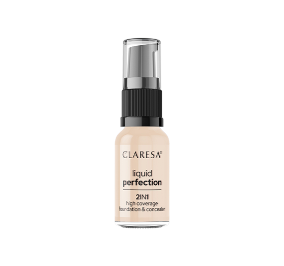 CLARESA LIQUID PERFECTION FOUNDATION 2IN1 101,5 VANILLA 18G