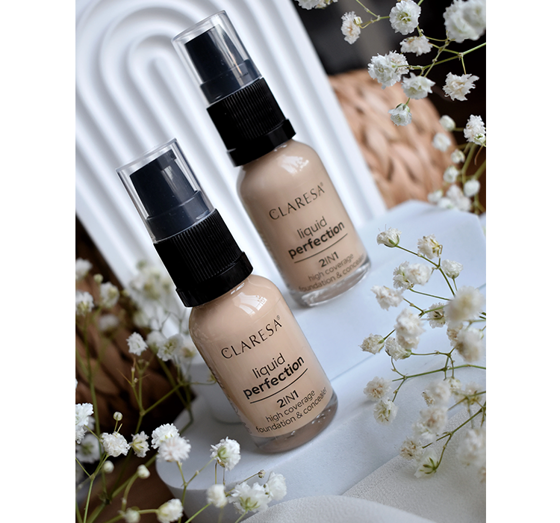 CLARESA LIQUID PERFECTION FOUNDATION 2IN1 103,5 LIGHT NUDE 18G