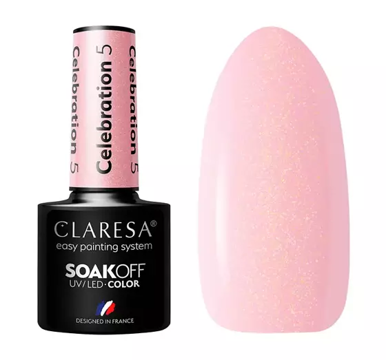 CLARESA SOAK OFF HYBRIDLACK CELEBRATION 5 5ML