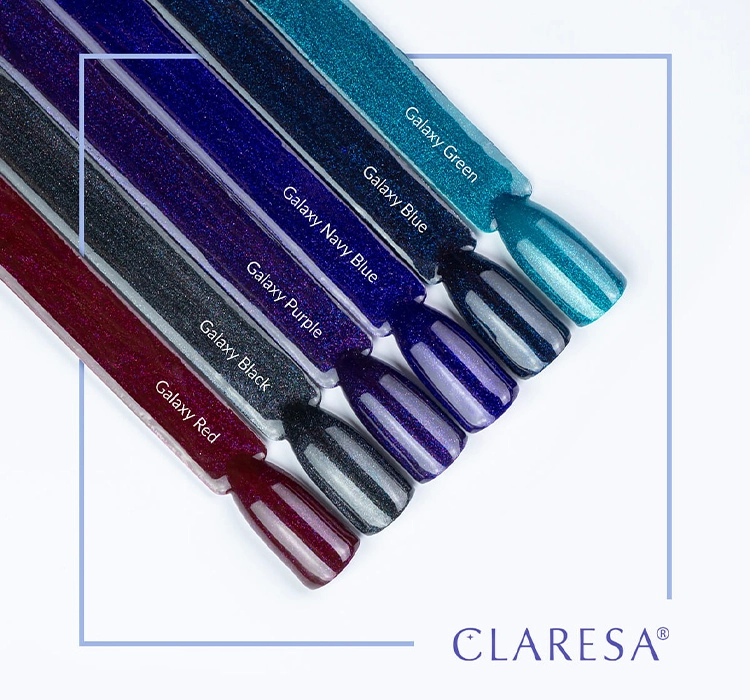 CLARESA SOAK OFF HYBRIDLACK GALAXY BLACK 5ML