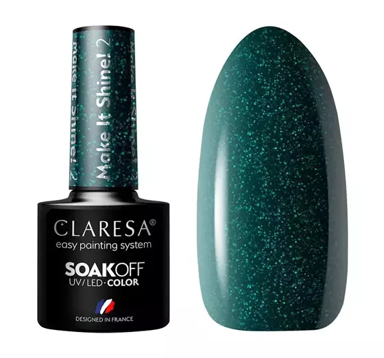 CLARESA SOAK OFF HYBRIDLACK MAKE IT SHINE 2 5G