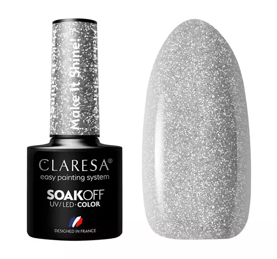 CLARESA SOAK OFF HYBRIDLACK MAKE IT SHINE 7 5G