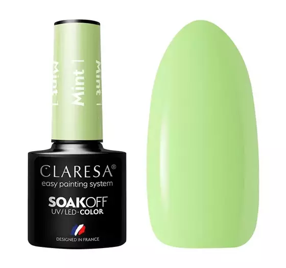 CLARESA SOAK OFF HYBRIDLACK MINT 1 5ML