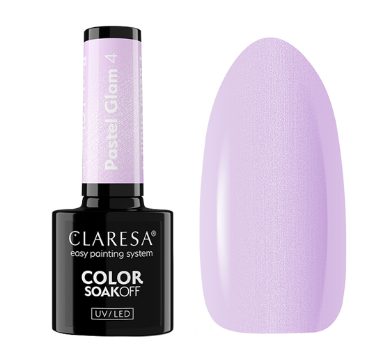 CLARESA SOAK OFF HYBRIDLACK PASTEL GLAM 4 5G