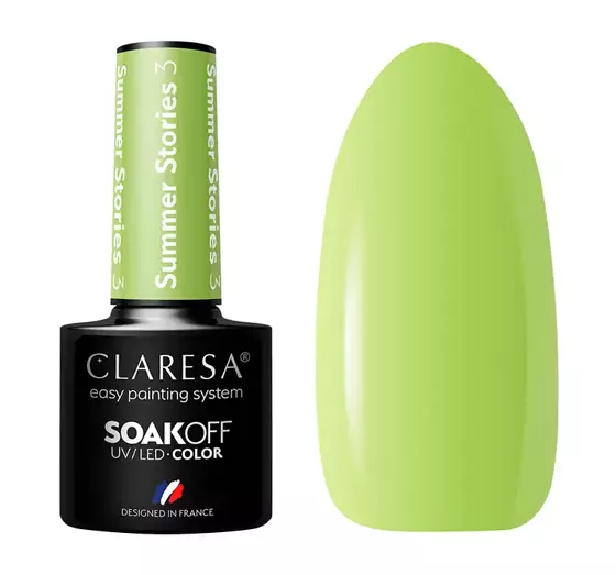 CLARESA SOAK OFF HYBRIDLACK SUMMER STORIES 3 5ML