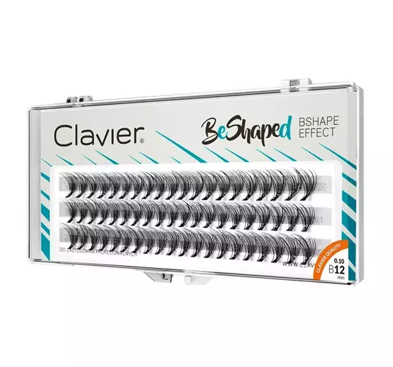 CLAVIER BESHAPED KÜNSTLICHE WIMPERNBÜSCHEL 12MM B-CURL