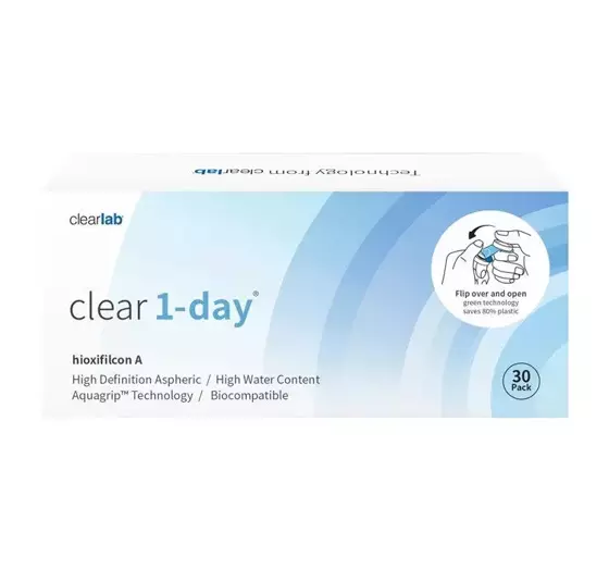 CLEARLAB CLEAR 1-DAY TAGESLINSEN 30 STÜCK -0.50/8.7