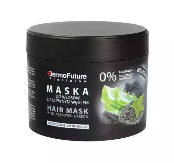 DERMOFUTURE HAARMASKE MIT AKTIVKOHLE 300 G