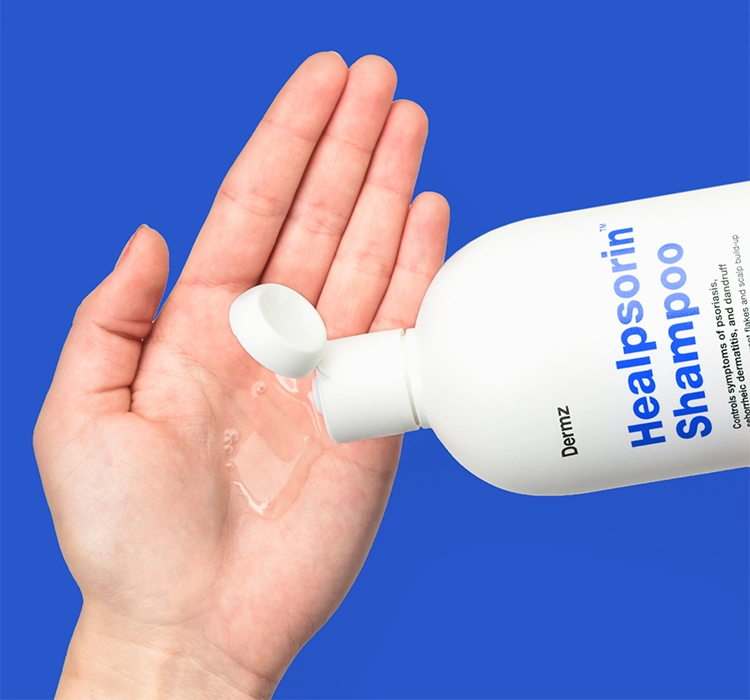 DERMZ LABORATORIES HEALPSORIN SHAMPOO FÜR HAAR UND KOPFHAUT MIT ENTZÜNDUNGEN 500ML