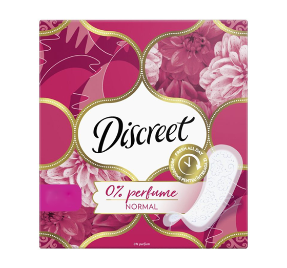 DISCREET 0% PERFUME NORMAL HYGIENEPADS 120 STÜCK