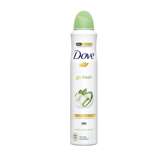 DOVE GO FRESH ANTITRANSPIRANT SPRAY CUCUMBER & GREEN TEA 250ML