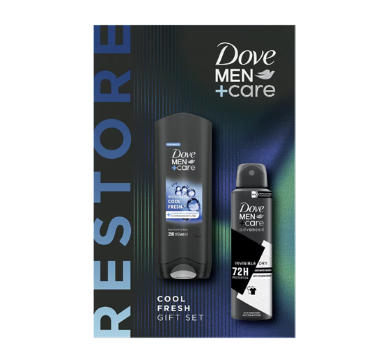 DOVE MEN+ CARE RESTORE KOSMETIKSET DUSCHGEL + ANTITRANSPIRANT SPRAY