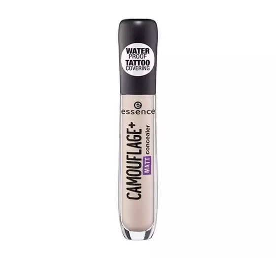 ESSENCE CAMOUFLAGE+ MATT WASSERFESTER CONCEALER 20 LIGHT IVORY 5ML