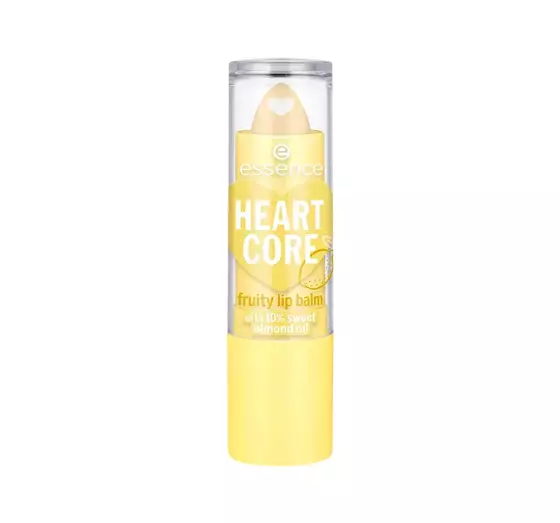 ESSENCE HEART CORE FRUITY LIP BALM FRUCHTIGER LIPPENBALSAM 04 LUCKY LEMON 3G