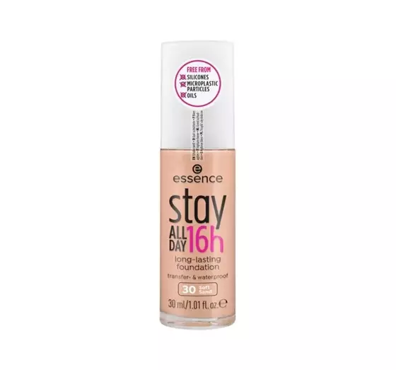 ESSENCE STAY ALL DAY 16H VEGANE WASSERFESTE FOUNDATION 30 SOFT SAND 30ML