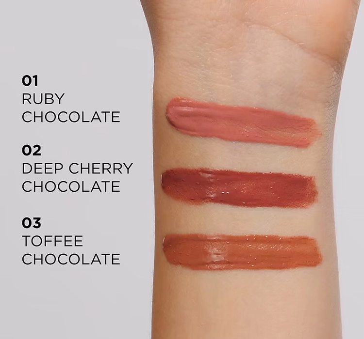 EVELINE CHOCO GLAMOUR FLÜSSIGER LIPPENSTIFT 02 DEEP CHERRY CHOCOLATE